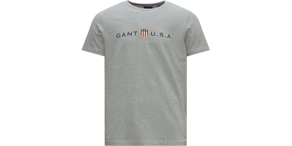 D1 BANNER SHIELD SS T-SHIRT 2003155 T-shirts GOLD YELLOW from Gant 54 EUR